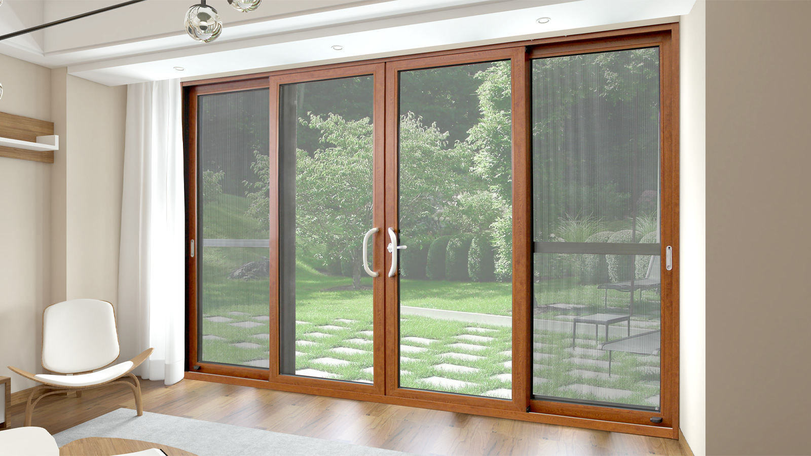 [Multi protection] Anti mosquito sliding door