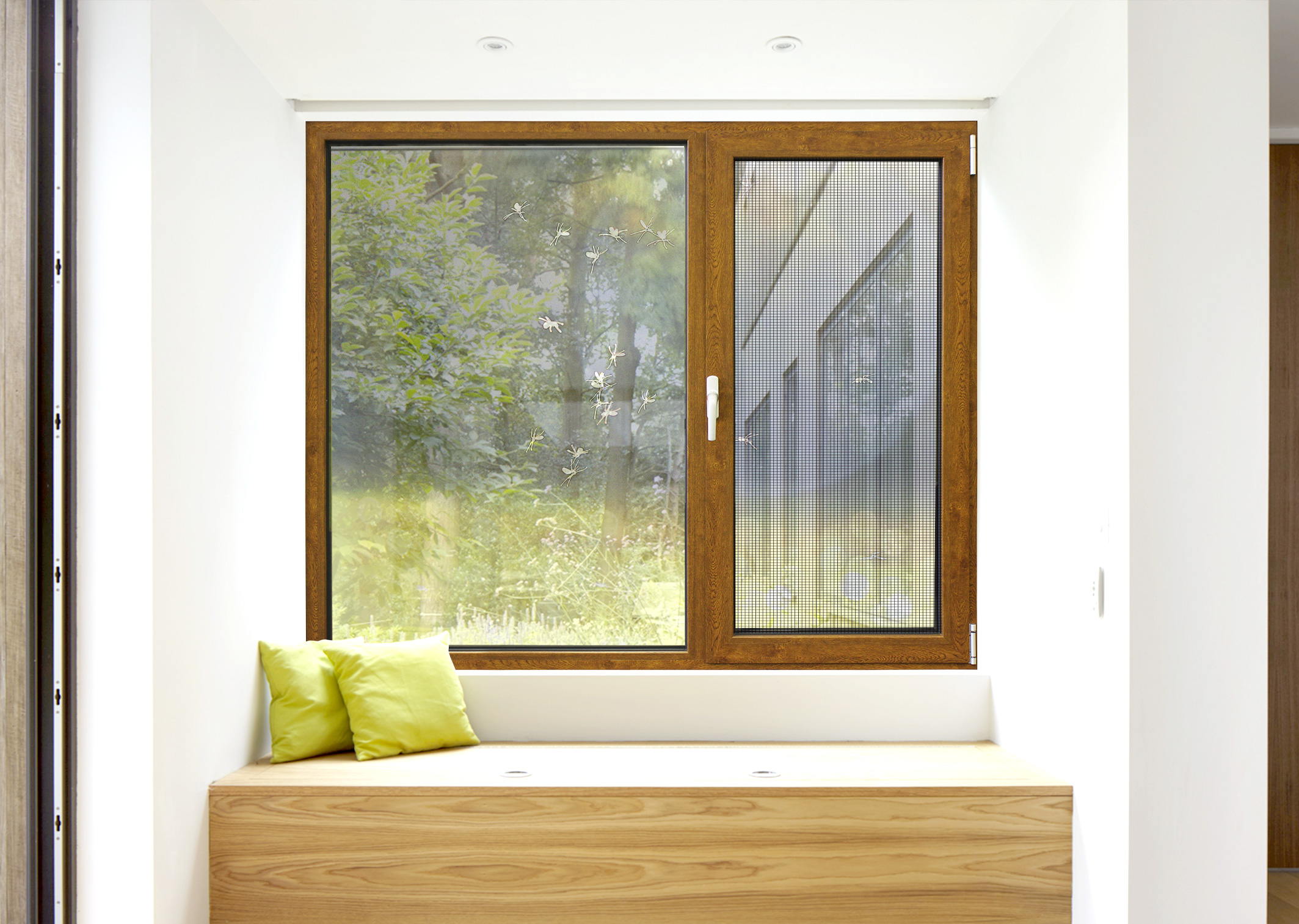 (Mosquito-Proof & Theft-proof window) Inner-open casement Mesh window